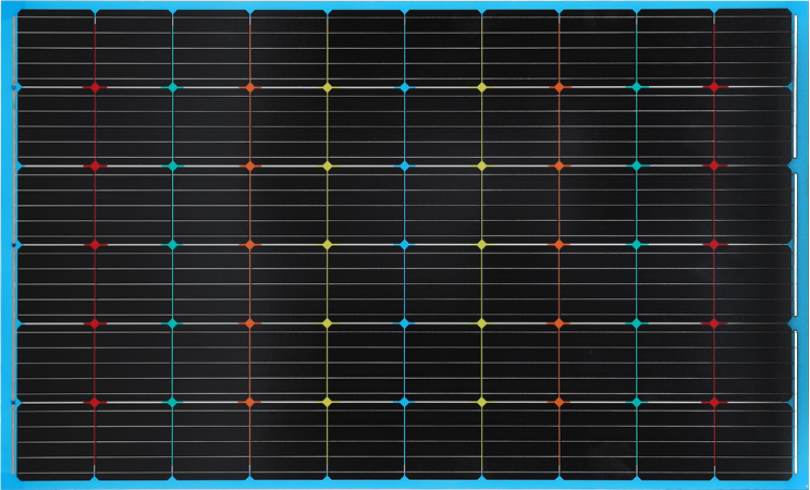 Solární panel Bipv Pv s dvojitým sklem modré barvy